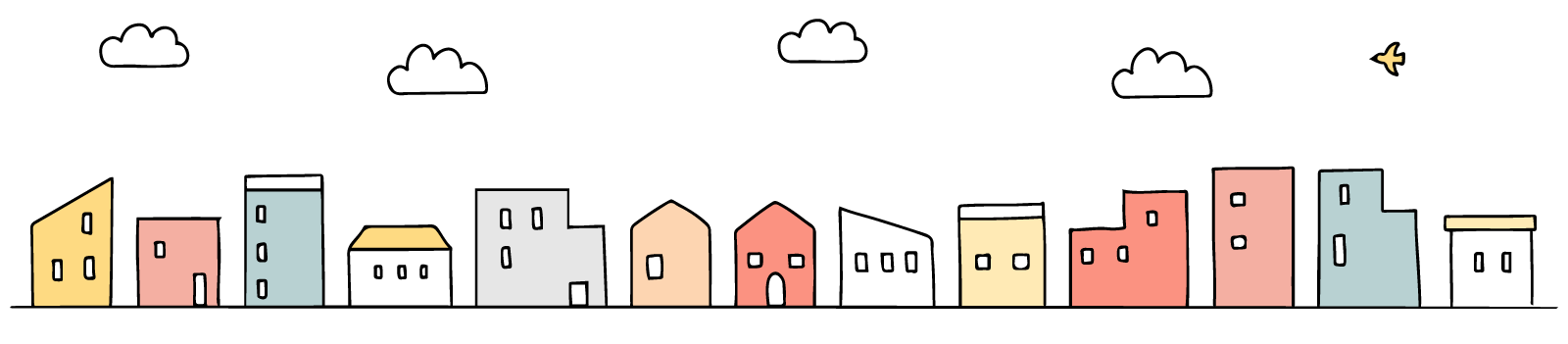 街並みのイラスト
