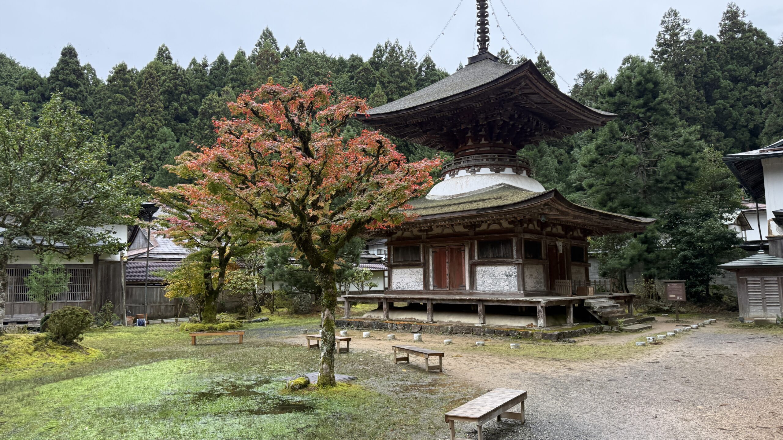 きぼう建設 | 高野山　金剛三昧院　多宝塔周囲排水管調査